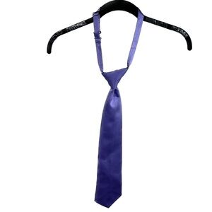 Tuxedo Park Tie Windsor Self Pre Tied Adjustable Band Poly Satin Long Neck Tie